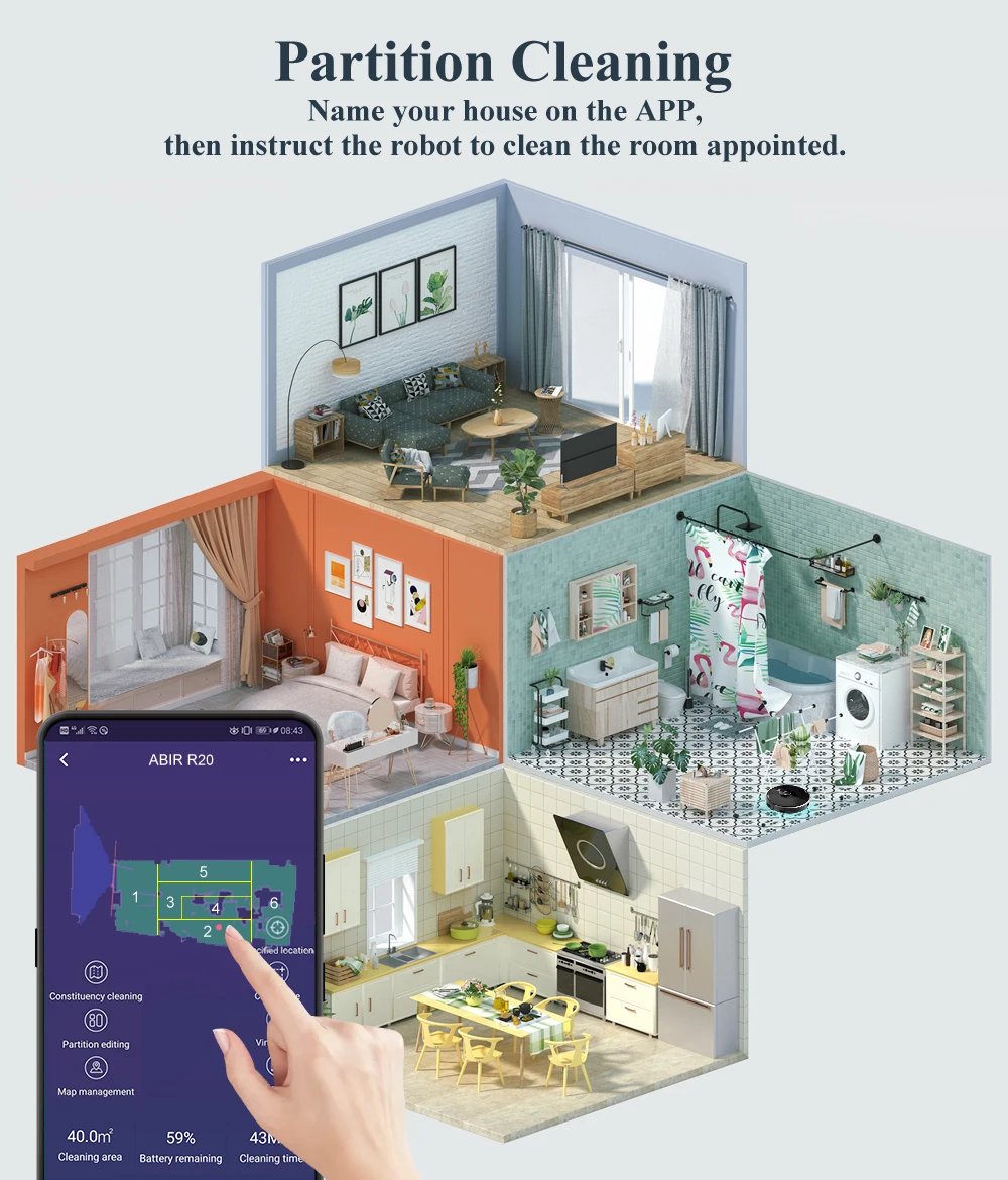 ABIR X8 Robot Vacuum Cleaner ,Laser System, Multiple Floors Maps, Zone Cleaning,Restricted Area Setting for Home Carpet Cleaning ABIR X8 Robot Vacuum Cleaner ,Laser System, Multiple Floors Maps, Zone Cleaning,Restricted Area Setting for Home Carpet Cleaning