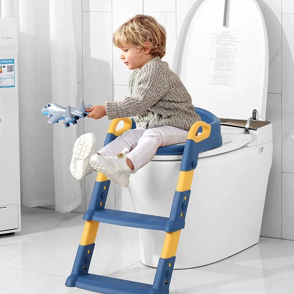 Stair Style Children’s Toilet Adjustable Baby Toilet Folding Rack Step Stool Child Step Toilet Seat Ring Baby Potty Toilet Stair Style Children's Toilet Adjustable Baby Toilet Folding Rack Step Stool Child Step Toilet Seat Ring Baby Potty Toilet
