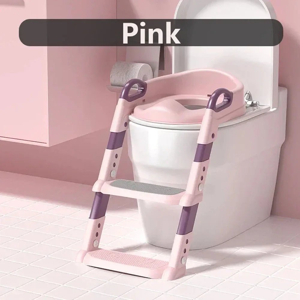 Stair Style Children's Toilet Adjustable Baby Toilet Folding Rack Step Stool Child Step Toilet Seat Ring Baby Potty Toilet