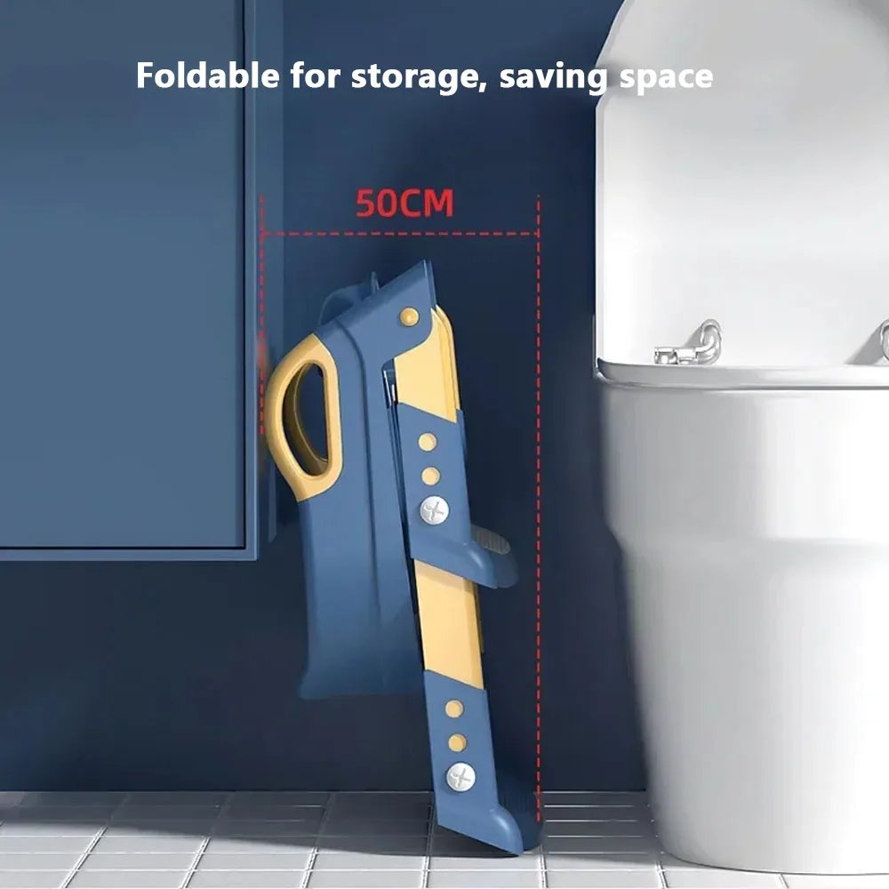 Stair Style Children's Toilet Adjustable Baby Toilet Folding Rack Step Stool Child Step Toilet Seat Ring Baby Potty Toilet