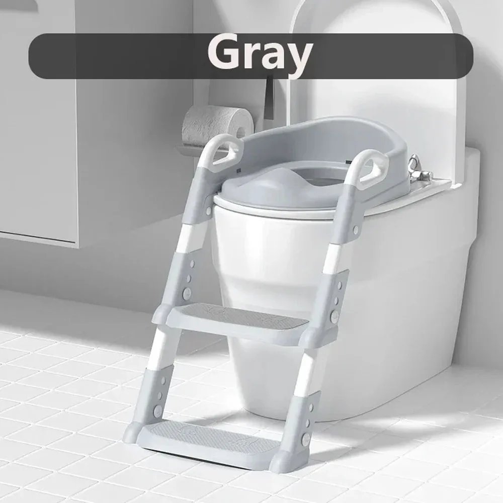 Stair Style Children's Toilet Adjustable Baby Toilet Folding Rack Step Stool Child Step Toilet Seat Ring Baby Potty Toilet