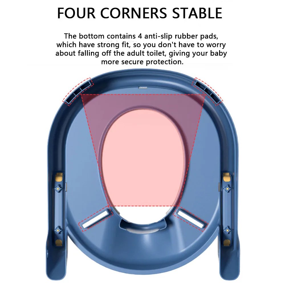 Stair Style Children's Toilet Adjustable Baby Toilet Folding Rack Step Stool Child Step Toilet Seat Ring Baby Potty Toilet