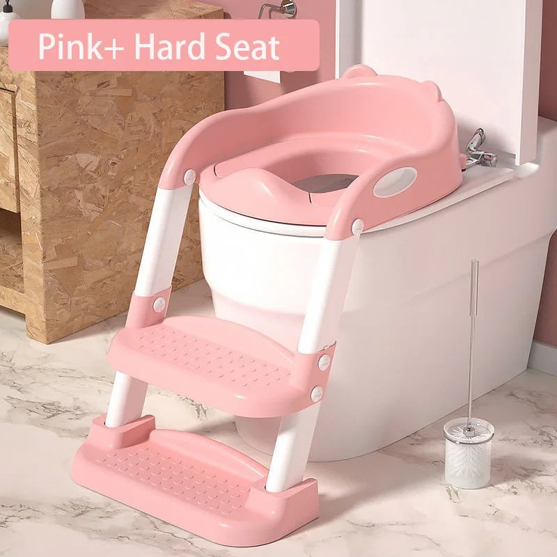 New Potty Training Seat With Step Stool Ladder Folding Toilet Seat Backrest Training Chair For Baby Kids Portable Children's Pot New Potty Training Seat With Step Stool Ladder Folding Toilet Seat Backrest Training Chair For Baby Kids Portable Children's Pot