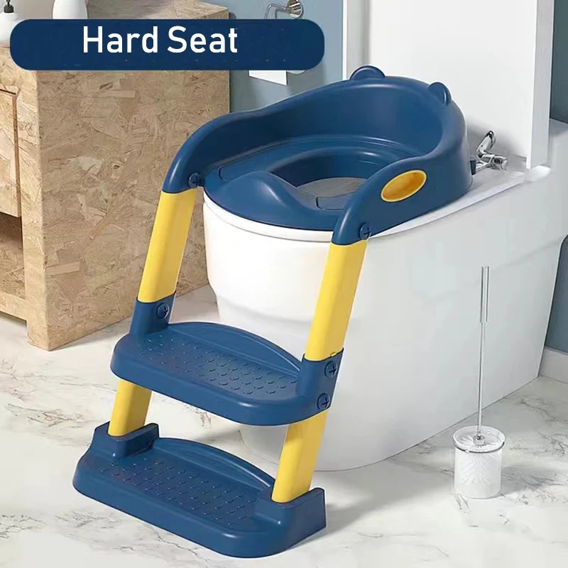 New Potty Training Seat With Step Stool Ladder Folding Toilet Seat Backrest Training Chair For Baby Kids Portable Children’s Pot New Potty Training Seat With Step Stool Ladder Folding Toilet Seat Backrest Training Chair For Baby Kids Portable Children's Pot
