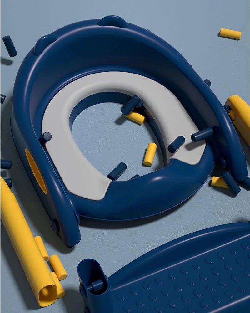 New Potty Training Seat With Step Stool Ladder Folding Toilet Seat Backrest Training Chair For Baby Kids Portable Children's Pot New Potty Training Seat With Step Stool Ladder Folding Toilet Seat Backrest Training Chair For Baby Kids Portable Children's Pot