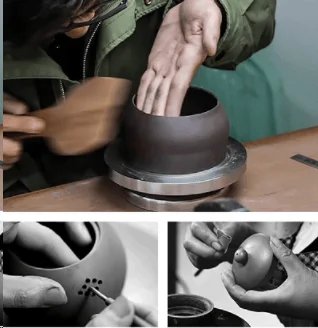 Color-Changing Dragon & Phoenix Chinese Dragon And Phoenix Colour Changing Teapot Pure Handmade Purple Sand Teapot