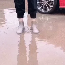 Outdoor Silicone Shoe Covers Reusable (4pcs) 