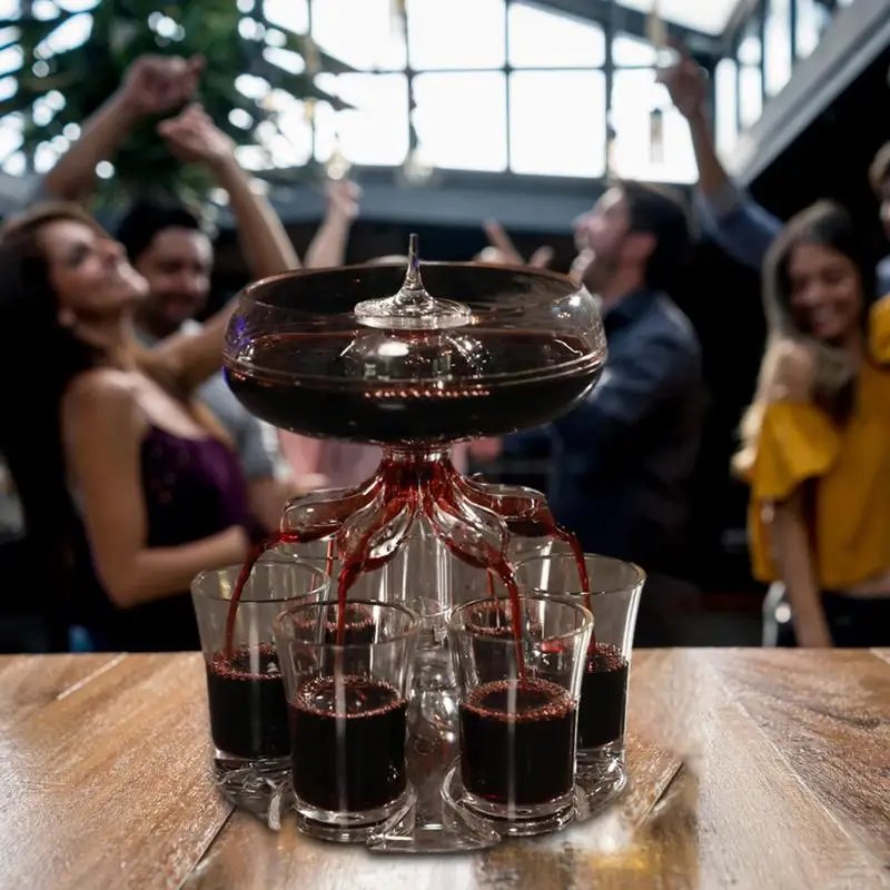 6 Shot Glass Dispenser And Holder Dispenser For Filling Liquids Shots Dispense Festival Party Accessories Games Drinking Tools 6 Shot Glass Dispenser And Holder Dispenser For Filling Liquids Shots Dispense Festival Party Accessories Games Drinking Tools