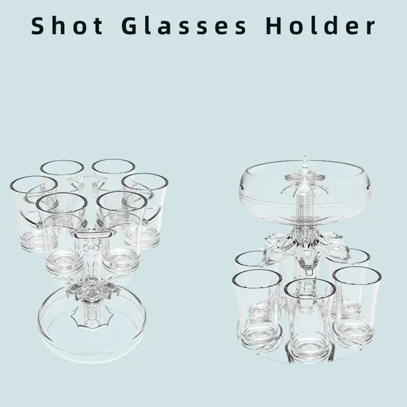 6 Shot Glass Dispenser And Holder Dispenser For Filling Liquids Shots Dispense Festival Party Accessories Games Drinking Tools 6 Shot Glass Dispenser And Holder Dispenser For Filling Liquids Shots Dispense Festival Party Accessories Games Drinking Tools