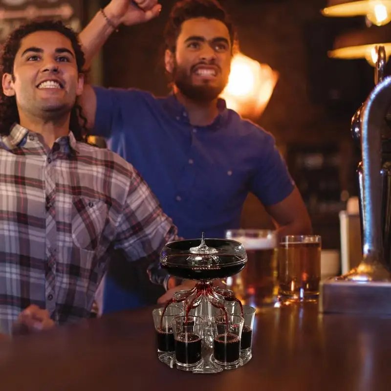 6 Shot Glass Dispenser And Holder Dispenser For Filling Liquids Shots Dispense Festival Party Accessories Games Drinking Tools 6 Shot Glass Dispenser And Holder Dispenser For Filling Liquids Shots Dispense Festival Party Accessories Games Drinking Tools