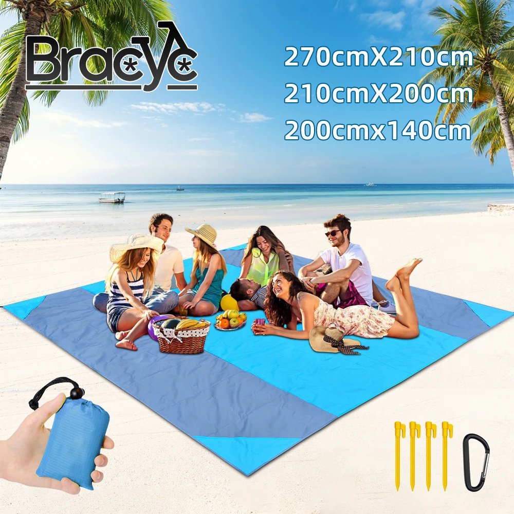 2×2.1m Waterproof Pocket Beach Blanket Folding Camping Mat Mattress Portable Lightweight Mat Outdoor Picnic Mat Sand Beach Mat 2x2.1m Waterproof Pocket Beach Blanket Folding Camping Mat Mattress Portable Lightweight Mat Outdoor Picnic Mat Sand Beach Mat