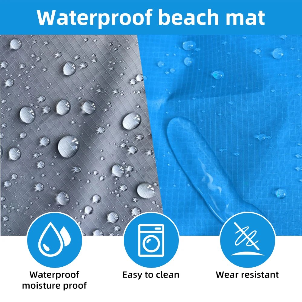 2×2.1m Waterproof Pocket Beach Blanket Folding Camping Mat Mattress Portable Lightweight Mat Outdoor Picnic Mat Sand Beach Mat 2x2.1m Waterproof Pocket Beach Blanket Folding Camping Mat Mattress Portable Lightweight Mat Outdoor Picnic Mat Sand Beach Mat