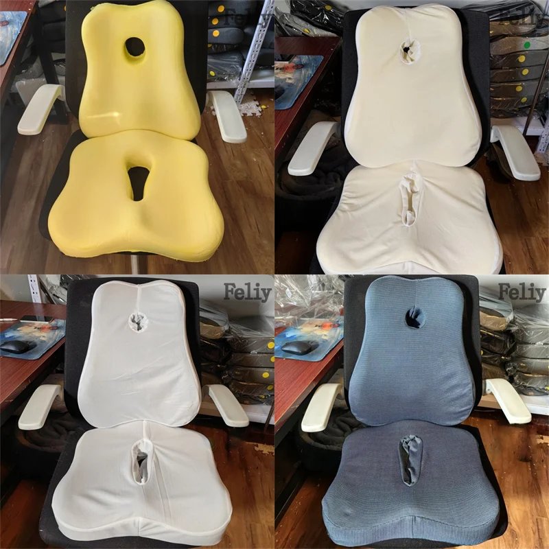 Memory Foam Office Chair Cushion Car Seat Support Waist Pillow Massage Lumbar Orthopedic Pillow Buttock Coccyx Cushion Back Pads Memory Foam Office Chair Cushion Car Seat Support Waist Pillow Massage Lumbar Orthopedic Pillow Buttock Coccyx Cushion Back Pads