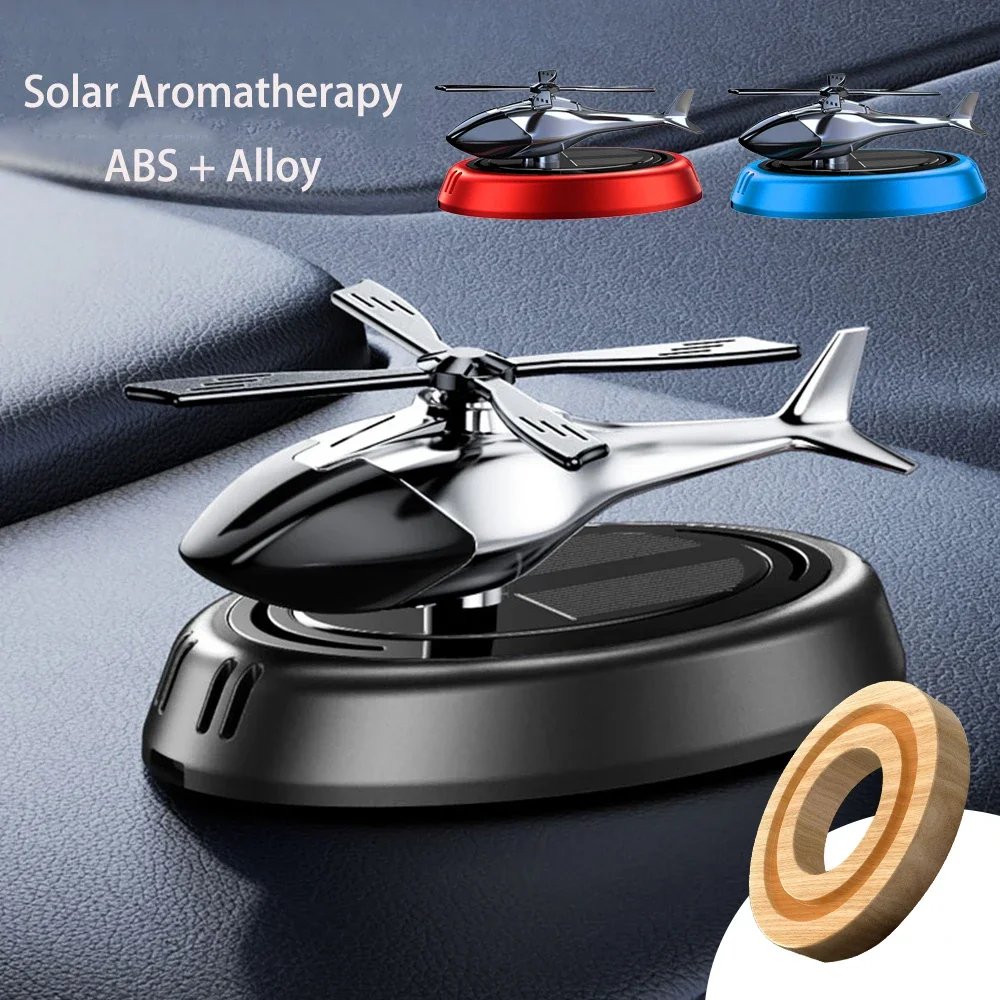 Solar Powered Rotation Helicopter Solar Aromatherapy Car Air Freshener Alloy+ABS Wooden Fragrance Auto Aroma Diffuser Solar Powered Rotation Helicopter Solar Aromatherapy Car Air Freshener Alloy+ABS Wooden Fragrance Auto Aroma Diffuser