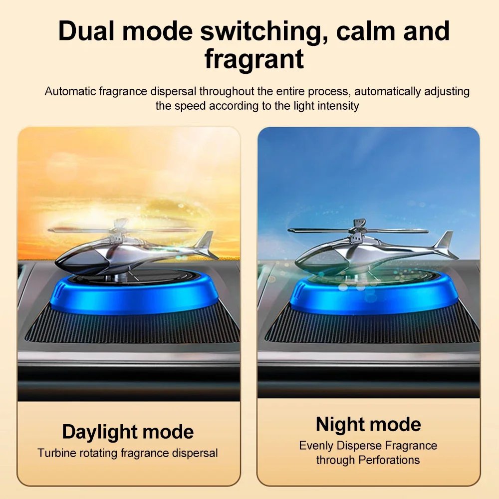 Solar Powered Rotation Helicopter Solar Aromatherapy Car Air Freshener Alloy+ABS Wooden Fragrance Auto Aroma Diffuser Solar Powered Rotation Helicopter Solar Aromatherapy Car Air Freshener Alloy+ABS Wooden Fragrance Auto Aroma Diffuser