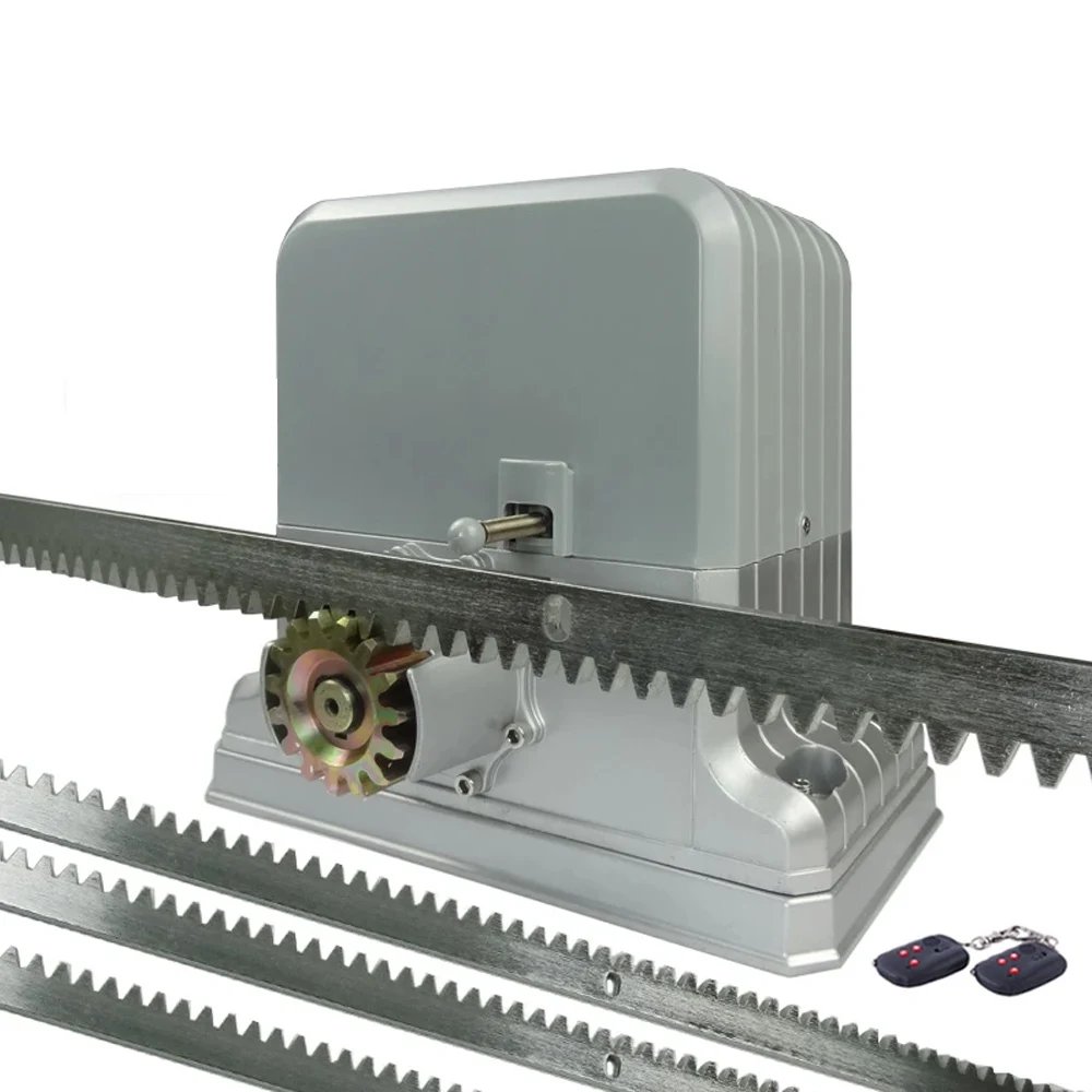 220V Automatic Electric Slide Gate Opener Operator Motor Sliding Door Gate Close 1800kg with 4m 5m 6m Gear Rack Rails KITS 220V Automatic Electric Slide Gate Opener Operator Motor Sliding Door Gate Close 1800kg with 4m 5m 6m Gear Rack Rails KITS