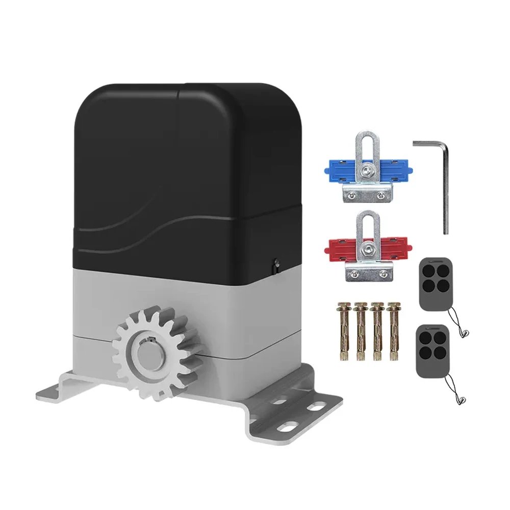 Electric Sliding Gate Opener Kit AC Motor Automatic Gate Door Operators Kit with 4m Steel Rack Infrared Sensor KITS Optional Electric Sliding Gate Opener Kit AC Motor Automatic Gate Door Operators Kit with 4m Steel Rack Infrared Sensor KITS Optional