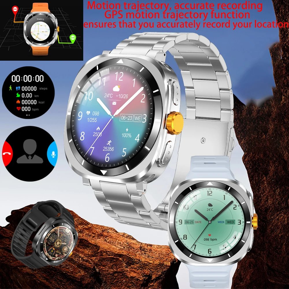 For Samsung Galaxy Watch 7 Ultra Men’s Smart Watch AMOLED NFC Bluetooth Call GPS Positioning Compass SmartWatch 2024 Android IOS For Samsung Galaxy Watch 7 Ultra Men's Smart Watch AMOLED NFC Bluetooth Call GPS Positioning Compass SmartWatch 2024 Android IOS