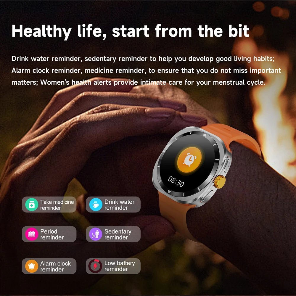For Samsung Galaxy Watch 7 Ultra Men’s Smart Watch AMOLED NFC Bluetooth Call GPS Positioning Compass SmartWatch 2024 Android IOS For Samsung Galaxy Watch 7 Ultra Men's Smart Watch AMOLED NFC Bluetooth Call GPS Positioning Compass SmartWatch 2024 Android IOS