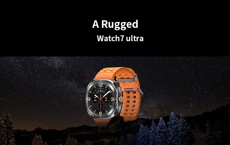 New 2024 Watch 7 Ultra 1:1 47mm Smartwatch AMOLED Screen Bluetooth Call IP68 Waterproof Mens Smart Watch for Android IOS