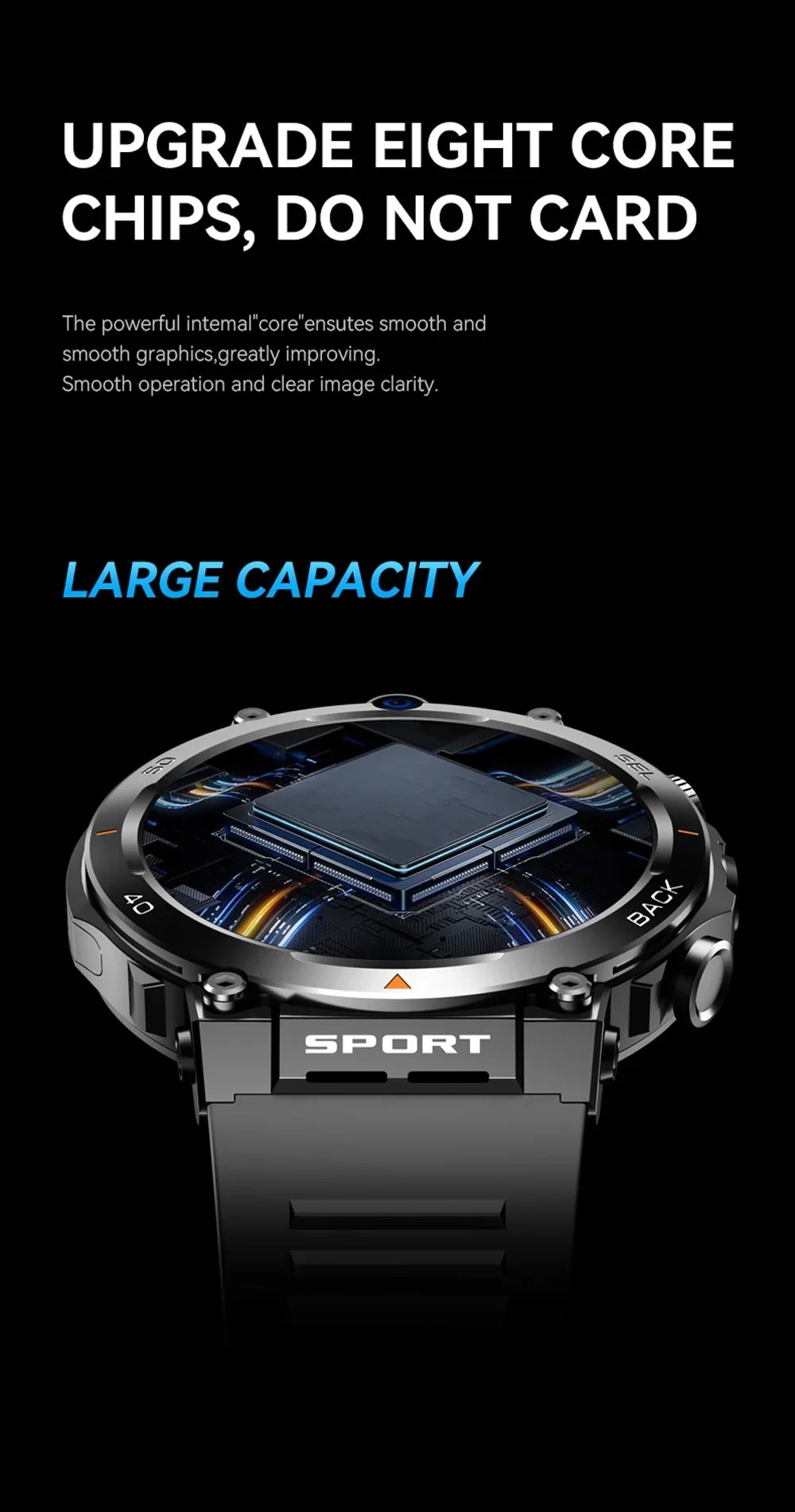 1.39-inch 4G Network SIM Card Smart Watch Dual Camera GPS Wifi NFC Rugged 64G-ROM Google Play IP67 Android Men Women Smartwatch 1.39-inch 4G Network SIM Card Smart Watch Dual Camera GPS Wifi NFC Rugged 64G-ROM Google Play IP67 Android Men Women Smartwatch
