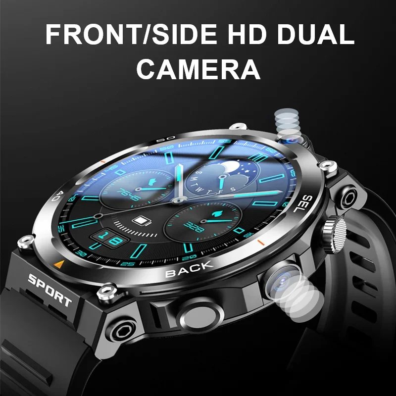 1.39-inch 4G Network SIM Card Smart Watch Dual Camera GPS Wifi NFC Rugged 64G-ROM Google Play IP67 Android Men Women Smartwatch 1.39-inch 4G Network SIM Card Smart Watch Dual Camera GPS Wifi NFC Rugged 64G-ROM Google Play IP67 Android Men Women Smartwatch
