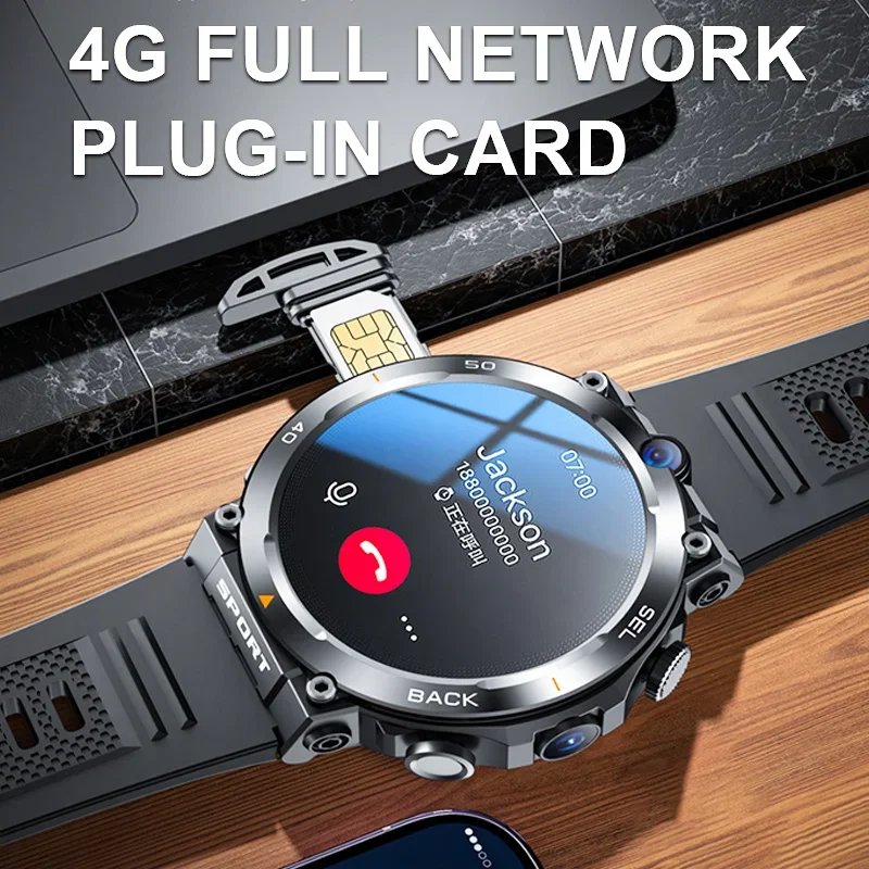 1.39-inch 4G Network SIM Card Smart Watch Dual Camera GPS Wifi NFC Rugged 64G-ROM Google Play IP67 Android Men Women Smartwatch 1.39-inch 4G Network SIM Card Smart Watch Dual Camera GPS Wifi NFC Rugged 64G-ROM Google Play IP67 Android Men Women Smartwatch