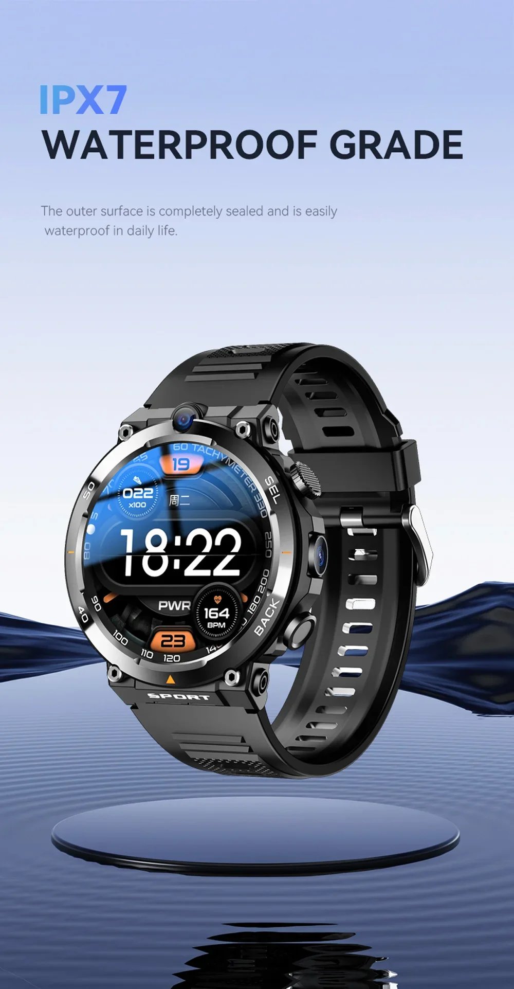 1.39-inch 4G Network SIM Card Smart Watch Dual Camera GPS Wifi NFC Rugged 64G-ROM Google Play IP67 Android Men Women Smartwatch 1.39-inch 4G Network SIM Card Smart Watch Dual Camera GPS Wifi NFC Rugged 64G-ROM Google Play IP67 Android Men Women Smartwatch