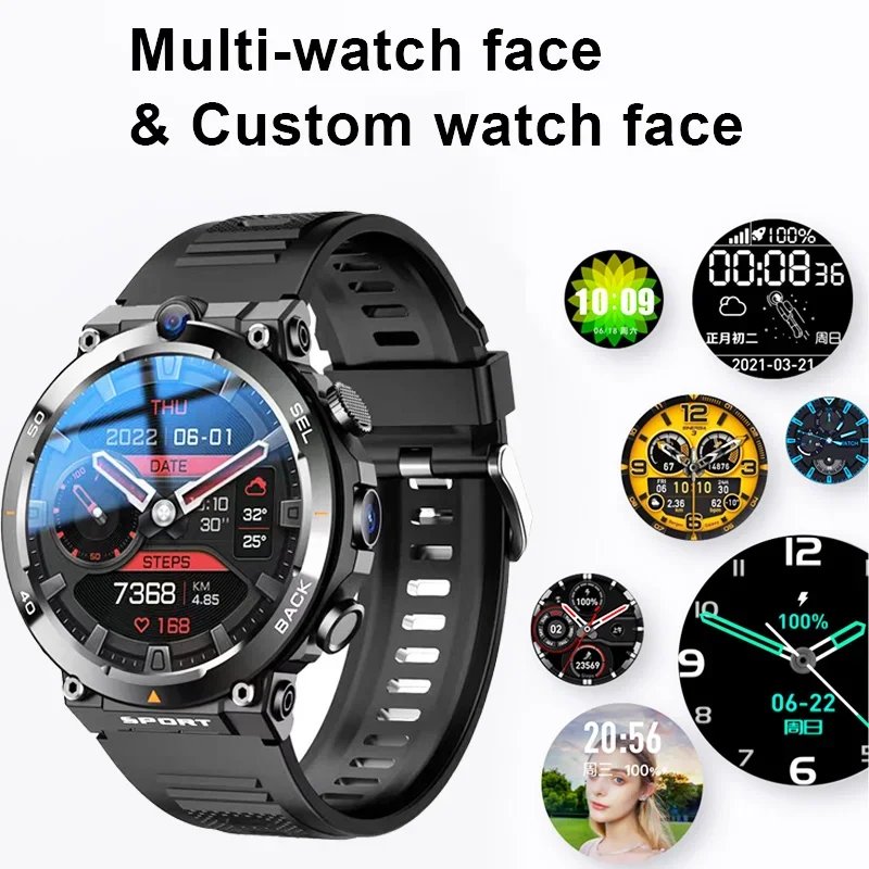 1.39-inch 4G Network SIM Card Smart Watch Dual Camera GPS Wifi NFC Rugged 64G-ROM Google Play IP67 Android Men Women Smartwatch 1.39-inch 4G Network SIM Card Smart Watch Dual Camera GPS Wifi NFC Rugged 64G-ROM Google Play IP67 Android Men Women Smartwatch