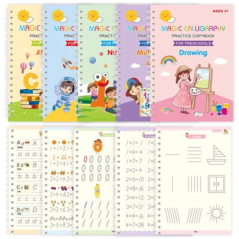 Children Kid Magic Handwriting Copybook