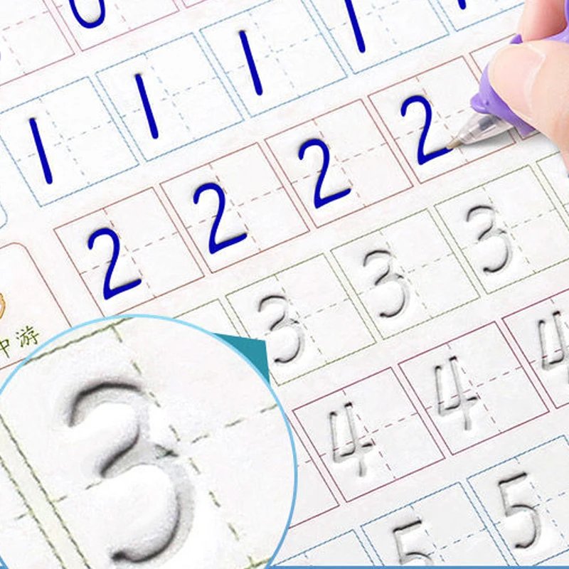 French Calligraphy Arabic Kids Writing Sticker English Magic Copy Book Practice Copybooks Pen Chinese Free Wiping French Calligraphy Arabic Kids Writing Sticker English Magic Copy Book Practice Copybooks Pen Chinese Free Wiping