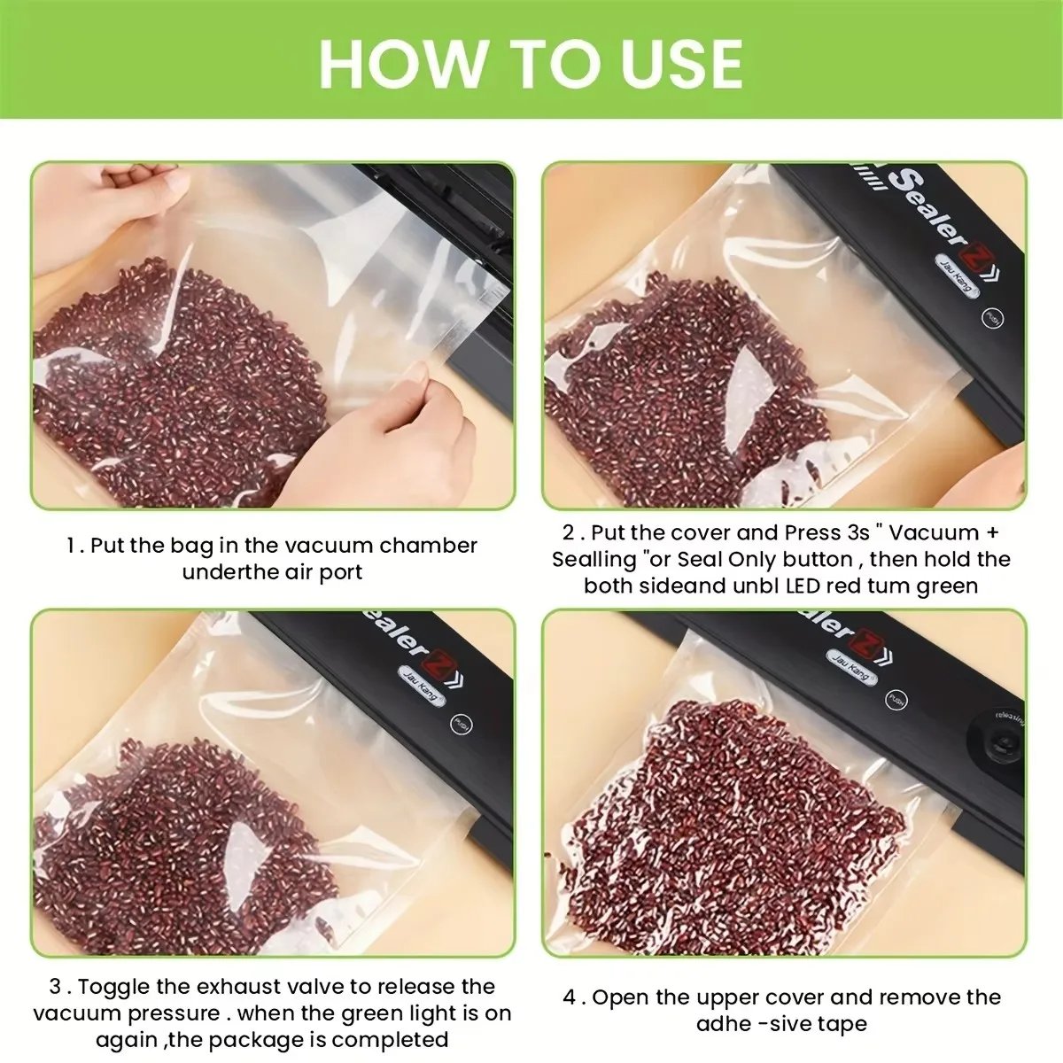 Electric Vacuum Sealers Food Sealer Machine Foods Fresh Storage Vacuum Sealer Machine Plastic Bags Sealer For Storage Food Electric Vacuum Sealers Food Sealer Machine Foods Fresh Storage Vacuum Sealer Machine Plastic Bags Sealer For Storage Food