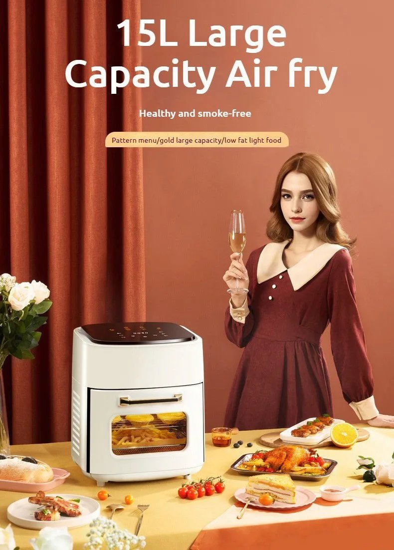 Cooking Air Fryer 15L Smoke-Free