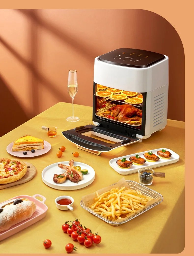 Family-Size 15L Air Fryer: Versatile, Smoke-Free Cooking with Intelligent Controls & Easy Clean-Up