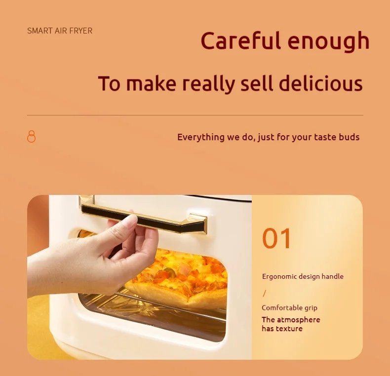 Family-Size 15L Air Fryer: Versatile, Smoke-Free Cooking with Intelligent Controls & Easy Clean-Up