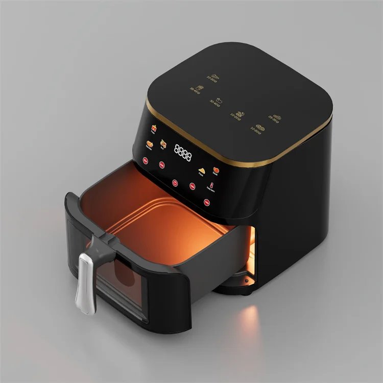 10L Stainless Steel visual Air Fryer Intelligent Large Capacity Electric Frying Pan Household Kitchen Black And Sliver Touch 10L Stainless Steel visual Air Fryer Intelligent Large Capacity Electric Frying Pan Household Kitchen Black And Sliver Touch