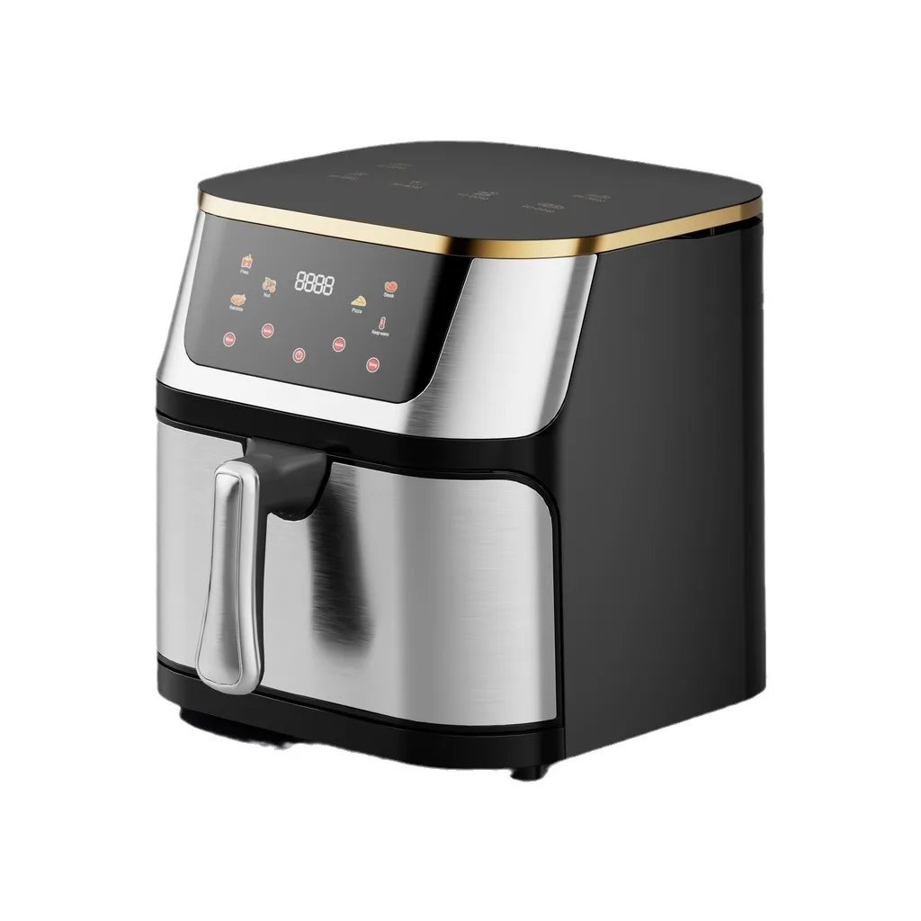 10L Stainless Steel visual Air Fryer Intelligent Large Capacity Electric Frying Pan Household Kitchen Black And Sliver Touch 10L Stainless Steel visual Air Fryer Intelligent Large Capacity Electric Frying Pan Household Kitchen Black And Sliver Touch