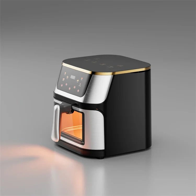 10L Stainless Steel visual Air Fryer Intelligent Large Capacity Electric Frying Pan Household Kitchen Black And Sliver Touch 10L Stainless Steel visual Air Fryer Intelligent Large Capacity Electric Frying Pan Household Kitchen Black And Sliver Touch