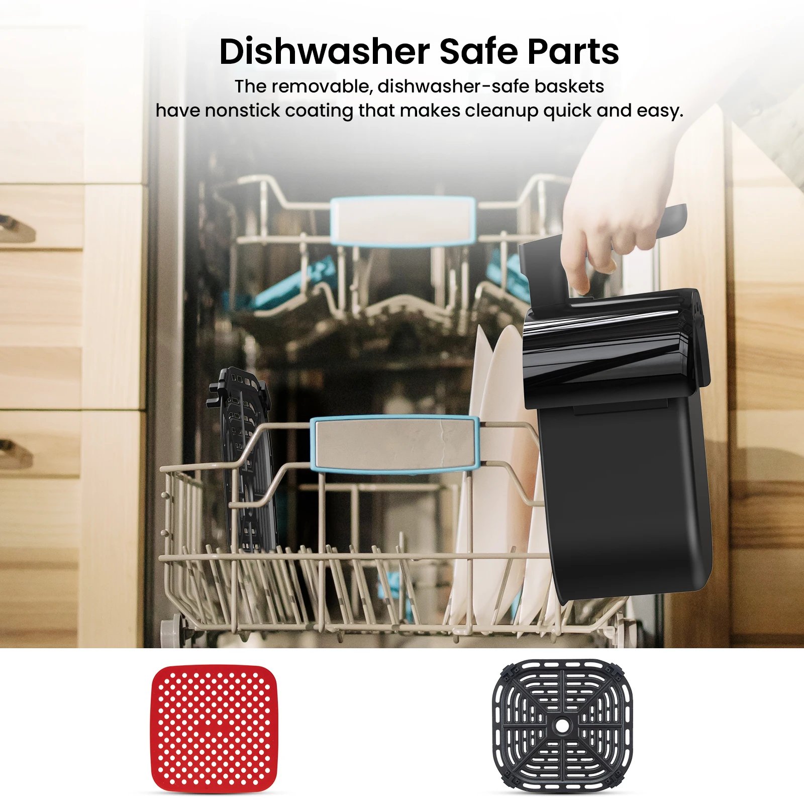 Air Fryer 5 Quart, Digital Display Air Fryer Toaster Oven Combo with 8 Cooking Presets Oilless Cooker for Quick Meal Air Fryer 5 Quart, Digital Display Air Fryer Toaster Oven Combo with 8 Cooking Presets Oilless Cooker for Quick Meal