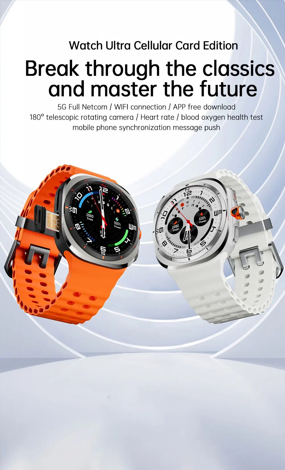 2025New Watch Galaxy 7 Ultra SmartWatch Video Call 4G/5G SIM Card Smartwatch GPS WIFI Rotary Camera Global Calling Watch 1500mAh 2025New Watch Galaxy 7 Ultra SmartWatch Video Call 4G/5G SIM Card Smartwatch GPS WIFI Rotary Camera Global Calling Watch 1500mAh
