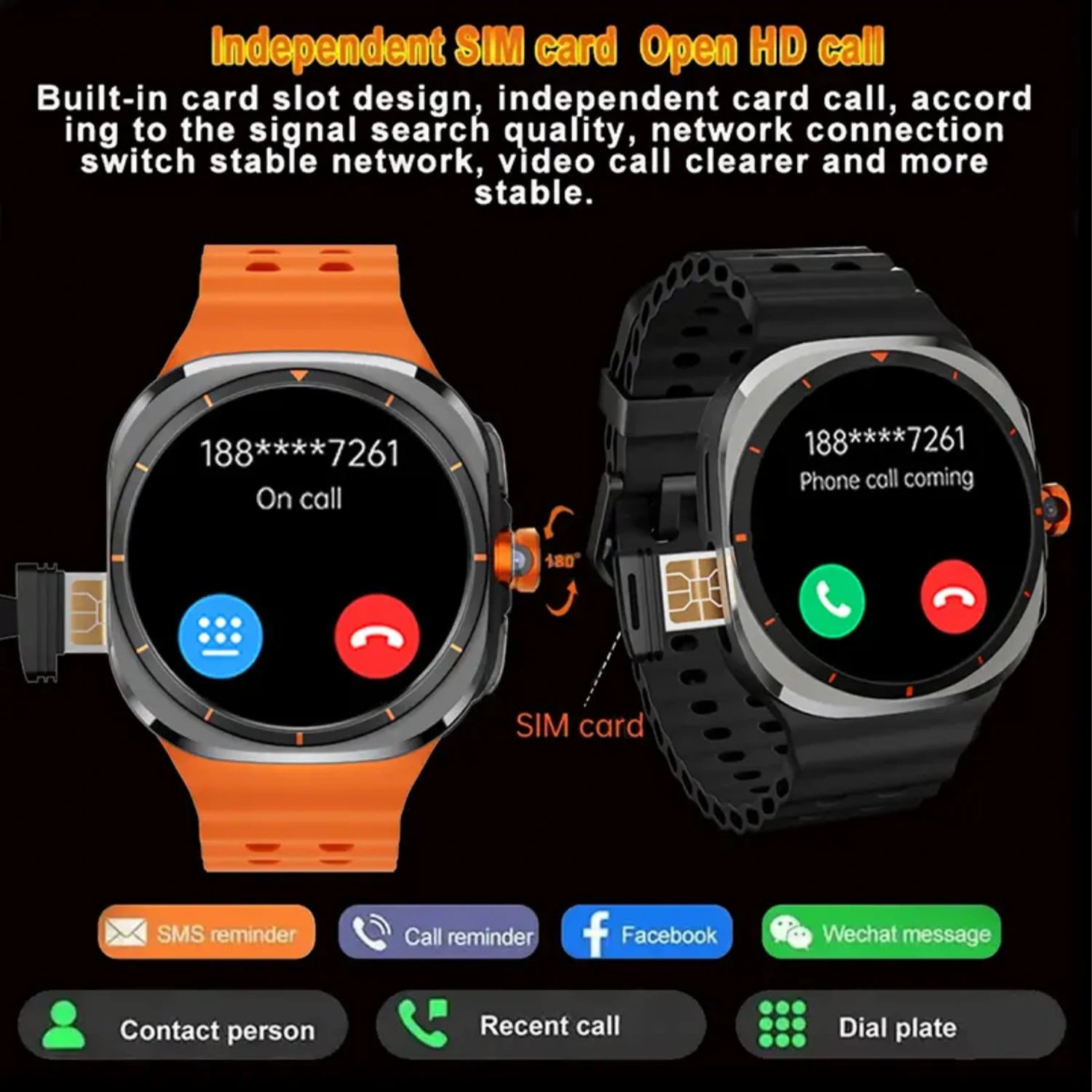 2025New Watch Galaxy 7 Ultra SmartWatch Video Call 4G/5G SIM Card Smartwatch GPS WIFI Rotary Camera Global Calling Watch 1500mAh 2025New Watch Galaxy 7 Ultra SmartWatch Video Call 4G/5G SIM Card Smartwatch GPS WIFI Rotary Camera Global Calling Watch 1500mAh