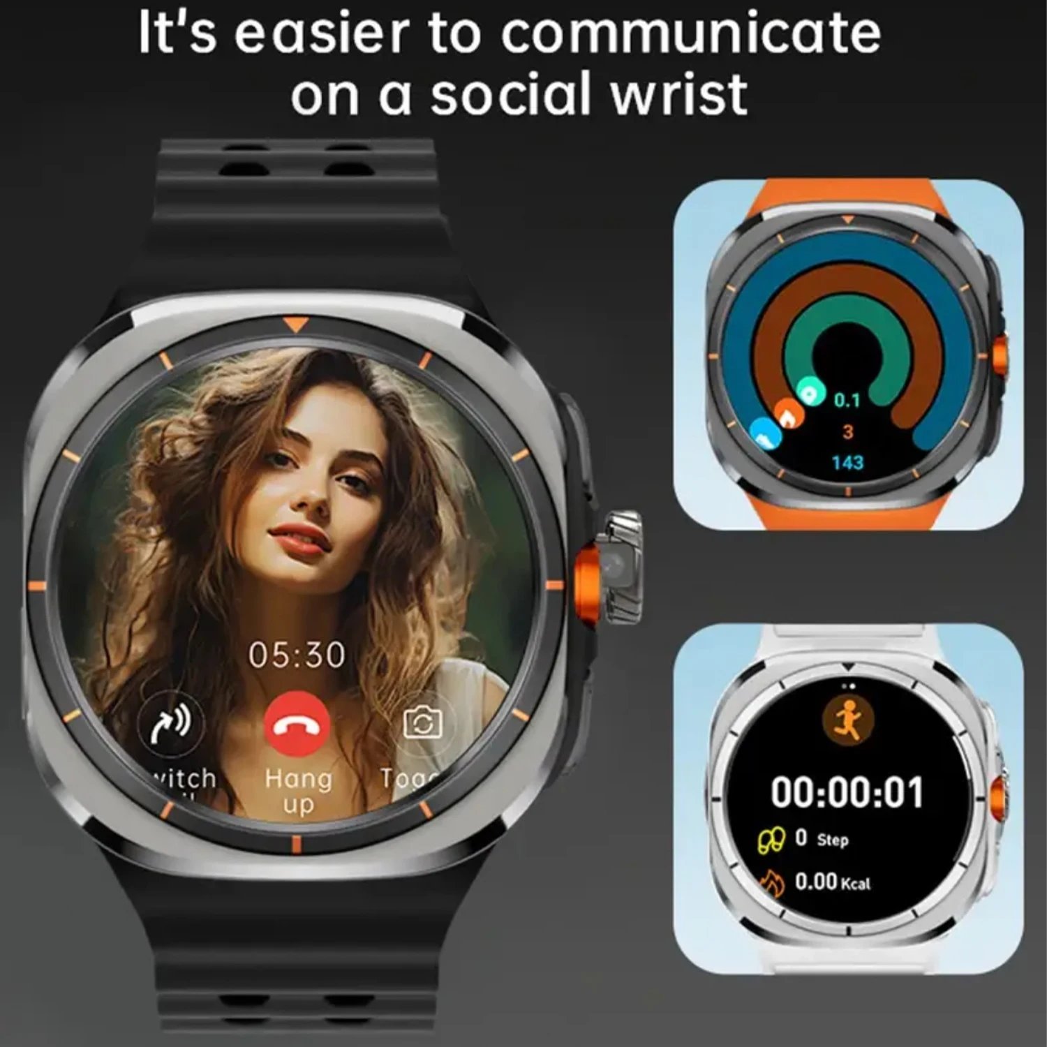 2025New Watch Galaxy 7 Ultra SmartWatch Video Call 4G/5G SIM Card Smartwatch GPS WIFI Rotary Camera Global Calling Watch 1500mAh 2025New Watch Galaxy 7 Ultra SmartWatch Video Call 4G/5G SIM Card Smartwatch GPS WIFI Rotary Camera Global Calling Watch 1500mAh