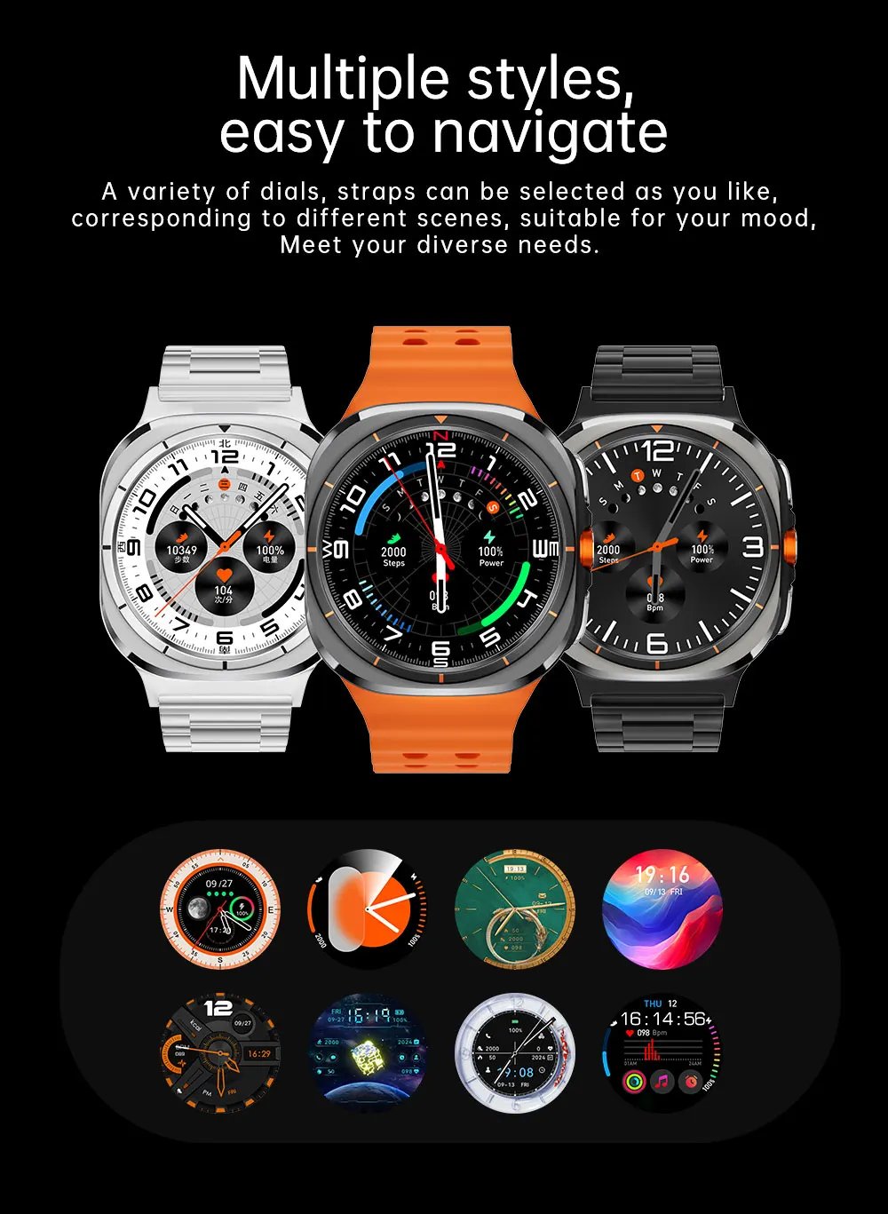 2025New Watch Galaxy 7 Ultra SmartWatch Video Call 4G/5G SIM Card Smartwatch GPS WIFI Rotary Camera Global Calling Watch 1500mAh 2025New Watch Galaxy 7 Ultra SmartWatch Video Call 4G/5G SIM Card Smartwatch GPS WIFI Rotary Camera Global Calling Watch 1500mAh