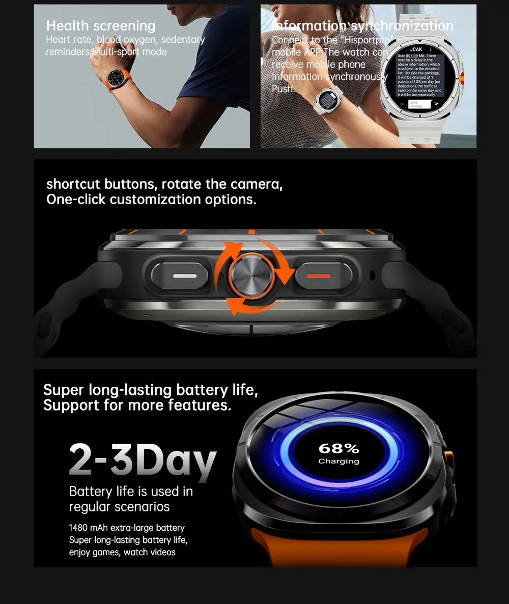 2025New Watch Galaxy 7 Ultra SmartWatch Video Call 4G/5G SIM Card Smartwatch GPS WIFI Rotary Camera Global Calling Watch 1500mAh 2025New Watch Galaxy 7 Ultra SmartWatch Video Call 4G/5G SIM Card Smartwatch GPS WIFI Rotary Camera Global Calling Watch 1500mAh