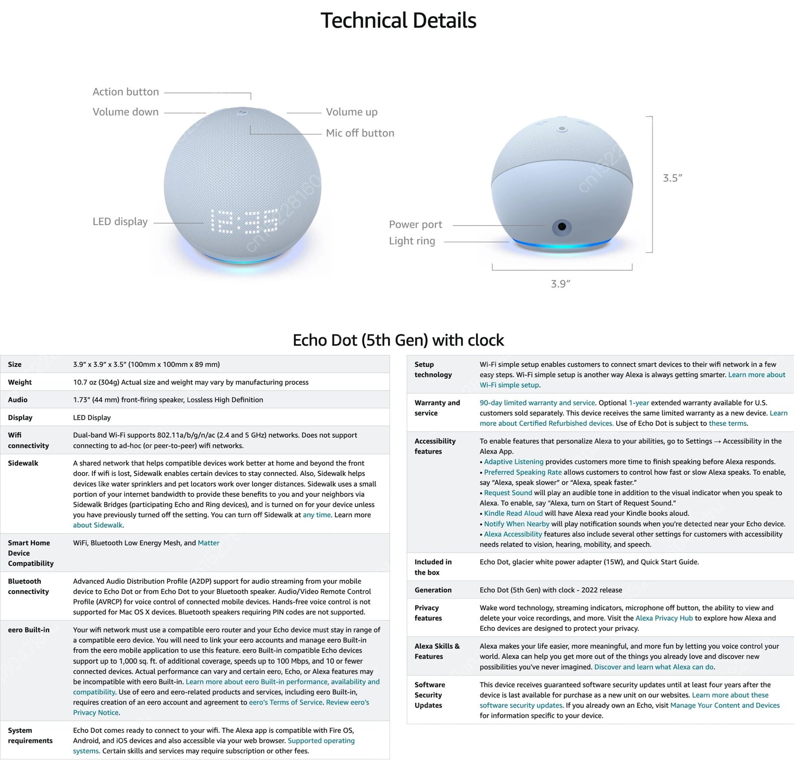 Amazon Alexa Echo Dot 5th Generation