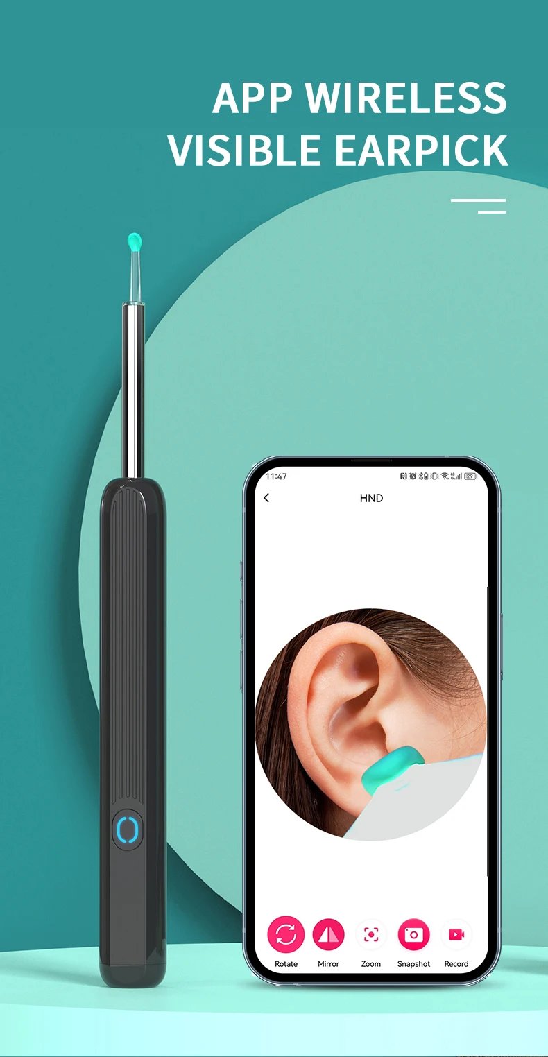 Smart Visual Ear Cleaner HD Ear Sticks Otoscope USB C Charging Endoscope Wax Removal Tool Earpick MIni Camera Health Care Set Smart Visual Ear Cleaner HD Ear Sticks Otoscope USB C Charging Endoscope Wax Removal Tool Earpick MIni Camera Health Care Set