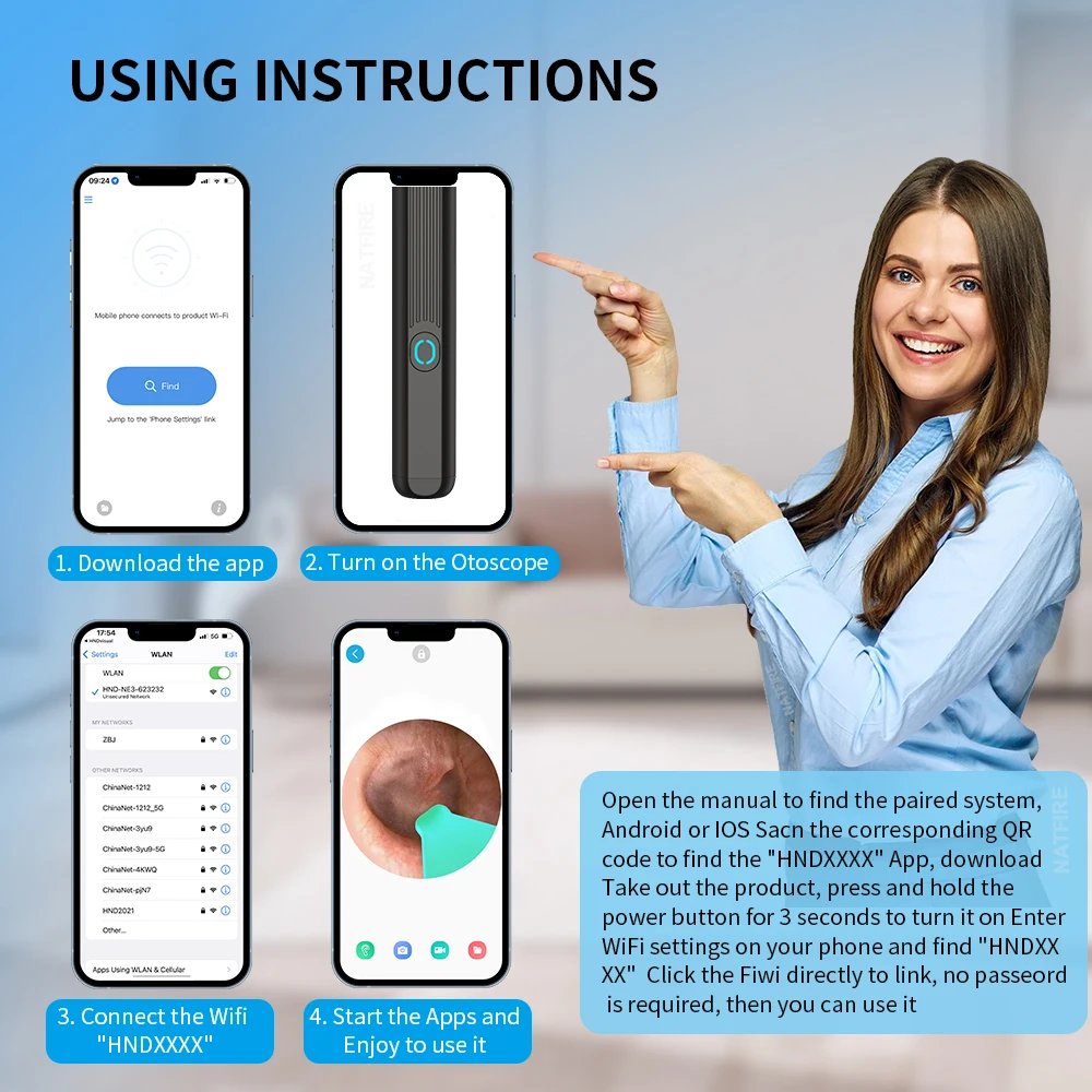 Smart Visual Ear Cleaner HD Ear Sticks Otoscope USB C Charging Endoscope Wax Removal Tool Earpick MIni Camera Health Care Set Smart Visual Ear Cleaner HD Ear Sticks Otoscope USB C Charging Endoscope Wax Removal Tool Earpick MIni Camera Health Care Set