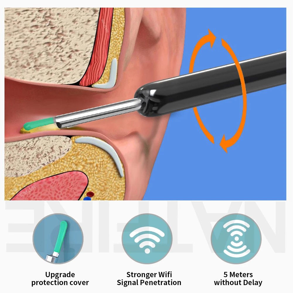 Smart Visual Ear Cleaner HD Ear Sticks Otoscope USB C Charging Endoscope Wax Removal Tool Earpick MIni Camera Health Care Set Smart Visual Ear Cleaner HD Ear Sticks Otoscope USB C Charging Endoscope Wax Removal Tool Earpick MIni Camera Health Care Set