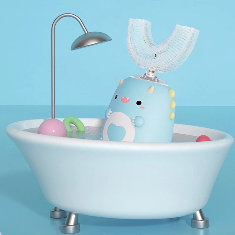 Kids U-shaped Sonic Electric Toothbrush Children Silicon Toothbrush 360 Degrees Smart Tooth Brush Teeth Whitening for Waterproof Kids U-shaped Sonic Electric Toothbrush Children Silicon Toothbrush 360 Degrees Smart Tooth Brush Teeth Whitening for Waterproof