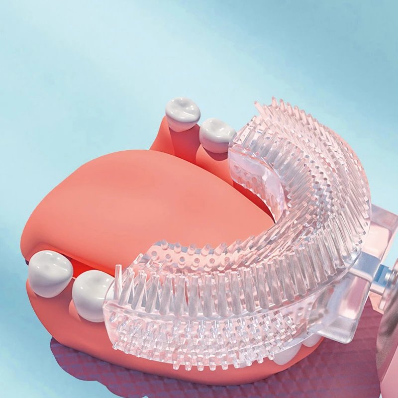 Kids U-shaped Sonic Electric Toothbrush Children Silicon Toothbrush 360 Degrees Smart Tooth Brush Teeth Whitening for Waterproof Kids U-shaped Sonic Electric Toothbrush Children Silicon Toothbrush 360 Degrees Smart Tooth Brush Teeth Whitening for Waterproof